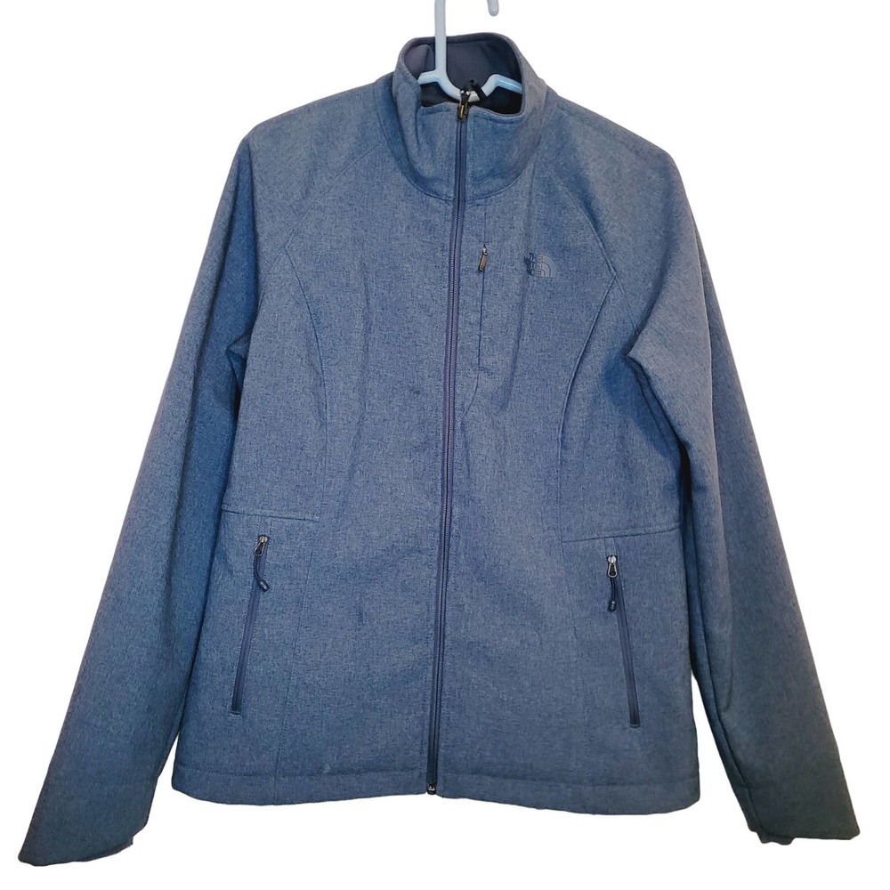 The North Face women's blue windwall full zip jacket size large
